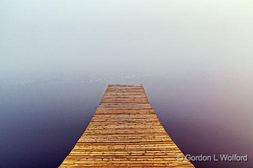 Dock In Fog_22497.jpg - Photographed along the Rideau Canal Waterway at Smiths Falls, Ontario, Canada.